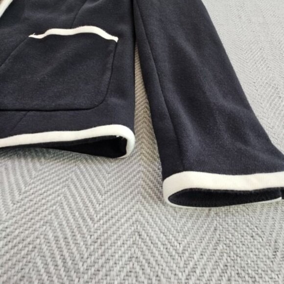 Talbots Aberdeen Blazer Size 4 (34" Chest) Classic Preppy Two Button Navy Blue - Picture 2 of 16